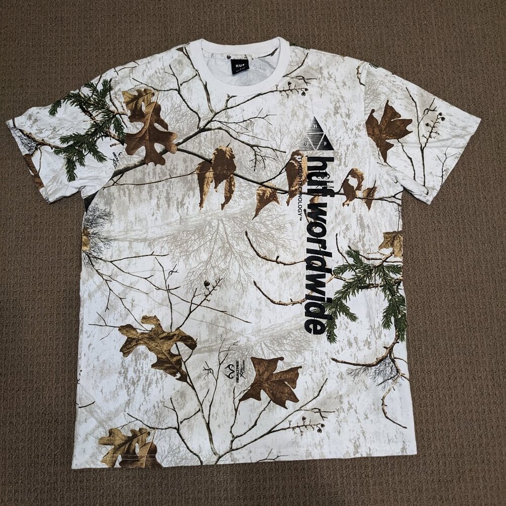 HUF White plants T shirt